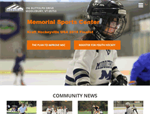 Tablet Screenshot of memorialsportscenter.org